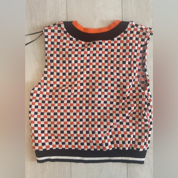 SOLD! Zara checkered vest nwt small - Picture 4 of 4